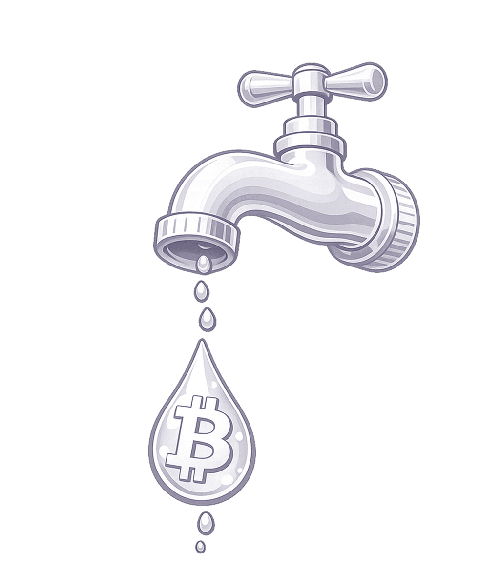 Bitcoin faucet dripping sats